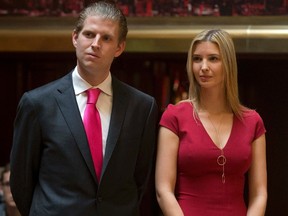 Eric and Ivanka Trump. (Reuters file photo)
