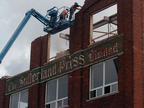 The City of St. Thomas first attempted to demolish the Sutherland Press building in 2008.