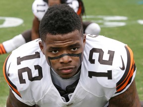 Browns' Josh Gordon has been suspended three times for violations of the NFL policy on substances of abuse, and could be facing a fourth banishment. (Bob Leverone/AP Photo/Files)