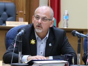 JASON MILLER/The Intelligencer
Mayor Taso Christopher at Tuesday's budget talks at city hall.