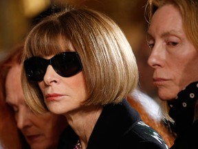 Vogue Editor Anna Wintour attends the Stella McCartney Fall/Winter 2016/2017 women's ready-to-wear collection show in Paris, France, March 7, 2016. (REUTERS/Benoit)Tessier