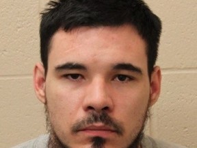 Braidy Vermette escaped from a Saskatchewan jail after two masked attackers used a gun and bear spray to ambush two corrections officers who were escorting him to a local hospital. (THE CANADIAN PRESS/ho-Prince Albert Police Service)