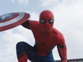 Tom Holland as the new Spider-Man in Captain America: Civil War. (Handout photo)