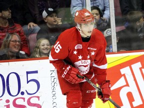 Soo Greyhounds centre Morgan Frost (File Photo)