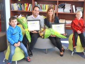 Rosemary Tripodi and Domenic Vicedomini, of Holy Trinity Catholic Elementary School, have been selected as one of two teams who have received the 2015-2016 Frances Polischuk Award. The award is presented by the Council of Associated Primary Educators (CAPE), which recognized Tripodi and Vicedomini as educators who have had a significant impact on the education of young children. Supplied photo