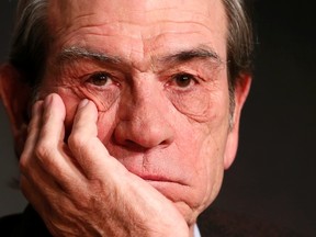 Director and actor Tommy Lee Jones attends a news conference for the film "The Homesman" in competition at the 67th Cannes Film Festival in Cannes May 18, 2014.  REUTERS/Benoit Tessier