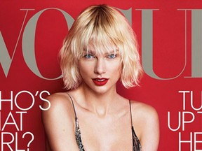 Taylor Swift on the cover of Vogue's May issue. (Instagram/ Vogue.)