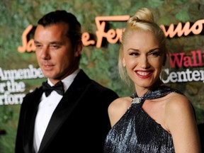 In this Oct. 17, 2013 file photo, Gavin Rossdale, left, and Gwen Stefani arrive at the Wallis Annenberg Center for the Performing Arts Inaugural Gala in Beverly Hills, Calif. (Photo by Chris Pizzello/Invision/AP, File)