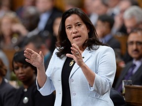 Minister of Justice and Attorney General of Canada Jody Wilson-Raybould responds to a question during question period in the House of Commons on Parliament Hill in Ottawa on Thursday, April 14, 2016. More than a year after the Supreme Court struck down Canada's ban on assisted suicide, the federal government has introduced a new law spelling out the conditions in which seriously ill or dying Canadians may seek medical help to end their lives. THE CANADIAN PRESS/Sean Kilpatrick