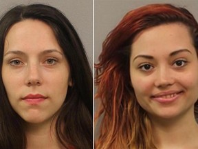 Kelsey McMurtry, 24, left, and Summer Taylor, 19, face child neglect charges. (Nashville Police Department handout)