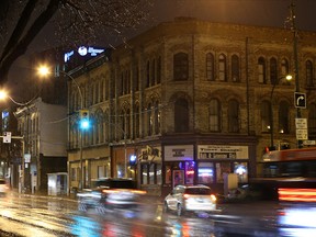 The Fortune Block (right), which houses music venue Times Change(d) High & Lonesome Club, and the MacDonald Block are pictured on Sat., April 16, 2016. (Kevin King/Winnipeg Sun/Postmedia Network)