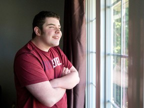 Jordan Boufford, 17, a teen with autism who greatly benefitted from Intensive Behavioural Intervention, is speaking out against a move by the provincial government to limit funding for the treatment to autistic children no older than four. (CRAIG GLOVER, The London Free Press)