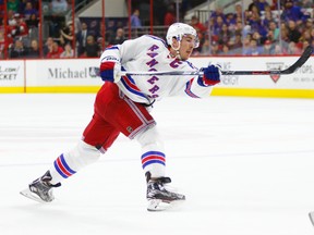 New York Rangers captain Ryan McDonagh has practiced for the first time since being hurt two weeks ago.  (James Guillory/USA TODAY Sports)