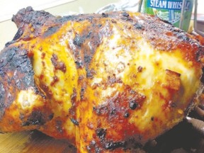 Beer can chicken