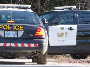 Ontario Provincial Police vehicles. Craig Glover/The London Free Press/Postmedia Network