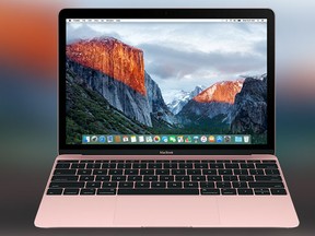 A rose gold MacBook. (Supplied)