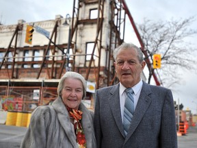Judith and the late Norman Alix are show in this 2010 file photo after it was announced they had donated $1.5 million to the art gallery project in downtown Sarnia. The Judith and Norman Alix Foundation announced funding Tuesday for seven projects in Sarnia-Lambton. (File photo/THE OBSERVER)