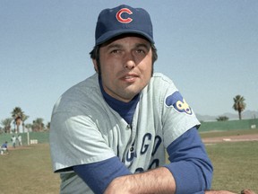 Former Chicago Cubs pitcher Milt Pappas died April 19, 2016, of natural causes at his home in the northern Illinois community of Beecher. He was 76. (AP Photo/File)