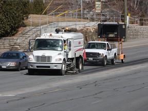City of Greater Sudbury's sweeping program is underway and will continue through to mid-June. Sudbury Star file photo