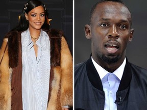 Rihanna and Usain Bolt. (WENN.COM)