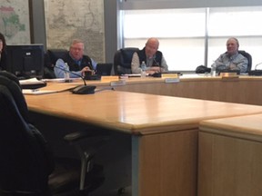 Sgt. Troy Dobson of the Vulcan RCMP talked with Vulcan County council at a recent meeting. Stephen Tipper Vulcan Advocate