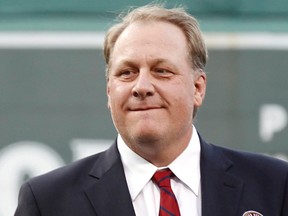 Former Red Sox pitcher Curt Schilling was fired by ESPN after making comments recently on social media about transgender people. (Winslow Townson/AP Photo/File)