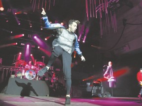 Frontman Jacob Hoggard and the pop rock band Hedley rocked Budweiser Gardens Wednesday night. (CLIFFORD SKARSTEDT, Postmedia Network file photo)