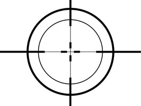 crosshairs and target