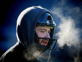 Ottawa Redblacks kicker Chris Milo during practice at Investors Group Field in Winnipeg on Nov. 27, 2015. (Al Charest/Calgary Sun/Postmedia Network)