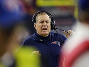 New England Patriots head coach Bill Belichick watches from the sideline during the first half of an NFL football game against the Houston Texans. The Patriots first pick in next week's NFL draft in Chicago is in the second round, 60th overall. (AP Photo/David J. Phillip, File)