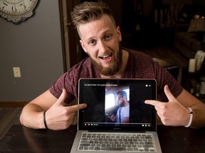 Nate Stone is the star of a viral youtube video. He was photoraphed in St. Thomas, Ont. on Thursday April 21, 2016. (DEREK RUTTAN, The London Free Press)