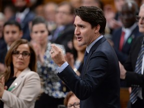 Prime Minister Justin Trudeau answers a question during Question Period in the House of Commons in Ottawa, Wednesday, April 20, 2016. THE CANADIAN PRESS/Adrian Wyld