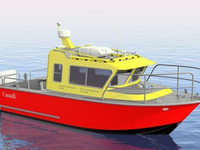 An artist's rendering of the design proposed by Kanter Marine for the seven survey vessels.
