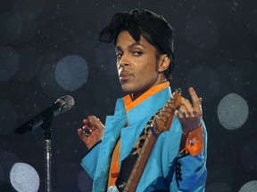 Prince performs during the halftime show of the NFL's Super Bowl XLI football game between the Chicago Bears and the Indianapolis Colts in Miami, February 4, 2007. REUTERS/Mike Blake/File Photo