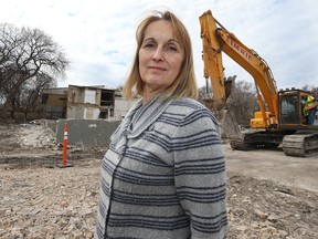 Wildewood Golf Club partner Kathy Bentley feels bittersweet about the ongoing destruction of the club as seen on Fri., April 22, 2016. It's being torn down to make way for condos. The golf course, and lawn and tennis club, will remain open.