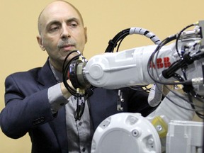 John Coccimiglio is applied research and innovation manager and robotics initiative lead at Sault College.