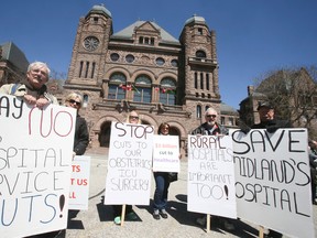 A Concerned Ontario Doctors rally in front of Queen's Park on Saturday April 23, 2016. Veronica Henri/Toronto Sun/Postmedia Network