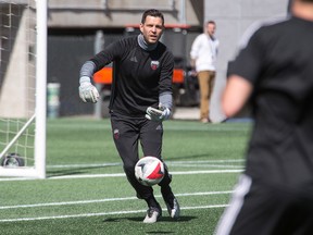 Goalkeeper Romuald Peiser of the Ottawa Fury FC has been one of the few bright spots on the team so far this season. (Wayne Cuddington/Postmedia Network)