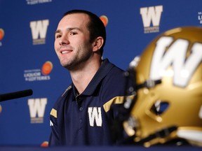 Weston Dressler likes what he sees in the Bombers. (CANADIAN PRESS FILES)