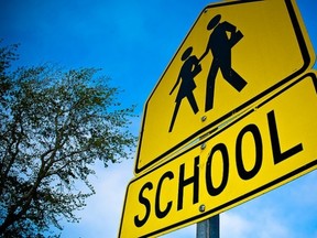 school zone sign