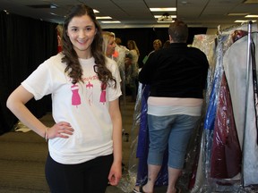 Daniela Cino, a 20-year-old Queen's University Life Sciences student, organized the Dresses4Prom event in Kingston, Ont. on Sunday April 24, 2016. Steph Crosier/Kingston Whig-Standard/Postmedia Network