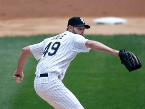 White Sox pitcher Chris Sale, who will oppose R.A. Dickey on Tuesday, has been on fire. The lefty is 4-0 in four starts, logging 30 innings, allowing just 17 hits, striking out 26 while walking three. (The Associated Press)