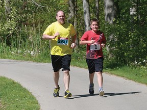 The weather was great for the 2014 MSC Trail Walk and Run... but not so much in 2015 when driving wind and rain forced organizers to cancel the event. This year's MSC Trail Walk and Run, a fundraiser for the Multi-Service Centre and Parkinson Society, is planned for Sunday, May 29. (CHRIS ABBOTT/FILE PHOTO)