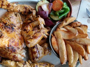 The Nando’s peri-peri chicken variety platter