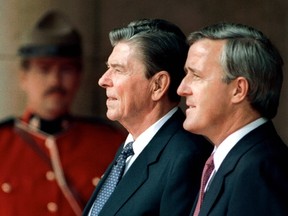 Leaders of the free world in 1987. JOHN MAHONEY