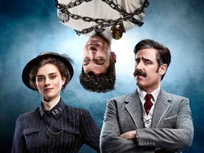 Rebecca Liddiard, Michael Weston and Stephen Mangan in "Houdini & Doyle."