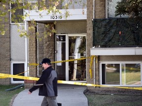 Police were called to the home near 103 Avenue and 156 Street around 2 a.m. Wednesday after Emergency Medical Services (EMS) responded to the scene. Shaughn Butts/Postmedia Network