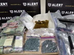 ALERT arrested three people in Edmonton following a seizure of 1,255 fentanyl pills and other drugs. FILE PHOTO