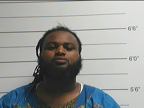 Cardell Hayes is seen in a booking photo released by the New Orleans Police Department, in New Orleans, Louisiana April 10, 2016.  (New Orleans Police Department/Handout via REUTERS)