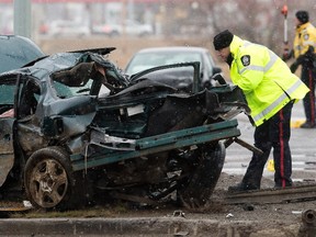 A man charged with killing two people in a crash in Edmonton last month was denied release on bail Thursday, April 28, 2016.